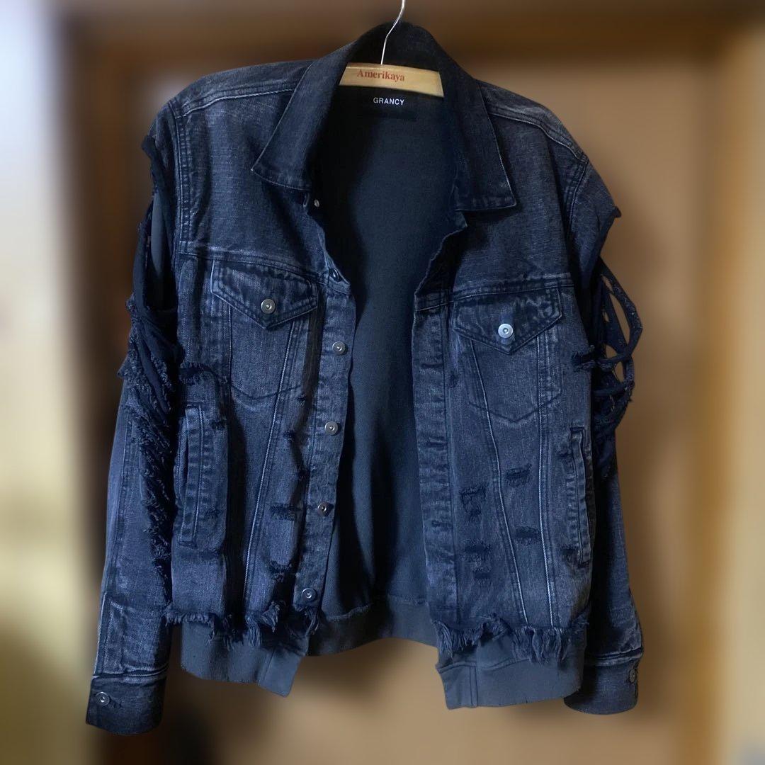 【美品】GRANCY Sweat Docking Denim Jacket S