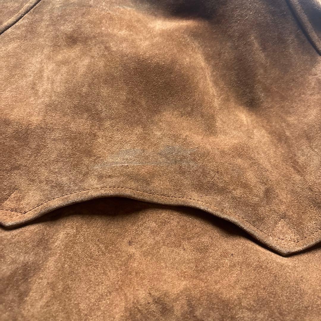 じ*や様 ポロラルフローレン　スエードジャケット　レザー　ハリントンジャケット