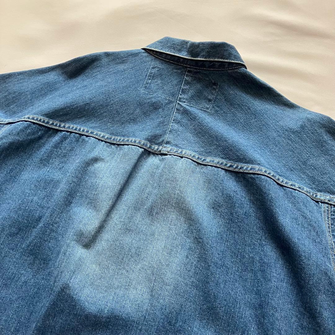 Dulcamara ビッグデニムジャケット-U ウォッシュ加工