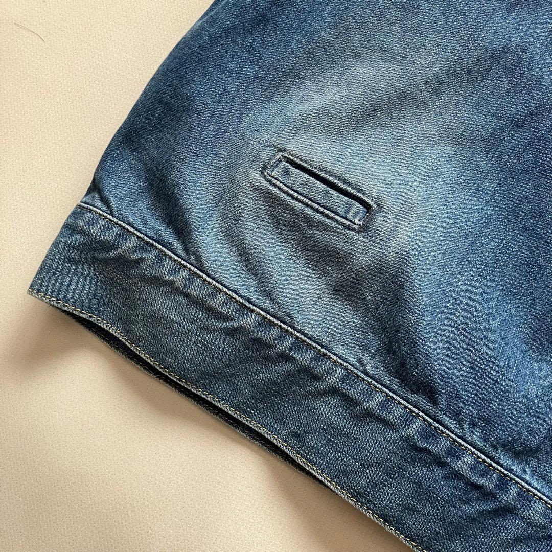 Dulcamara ビッグデニムジャケット-U ウォッシュ加工