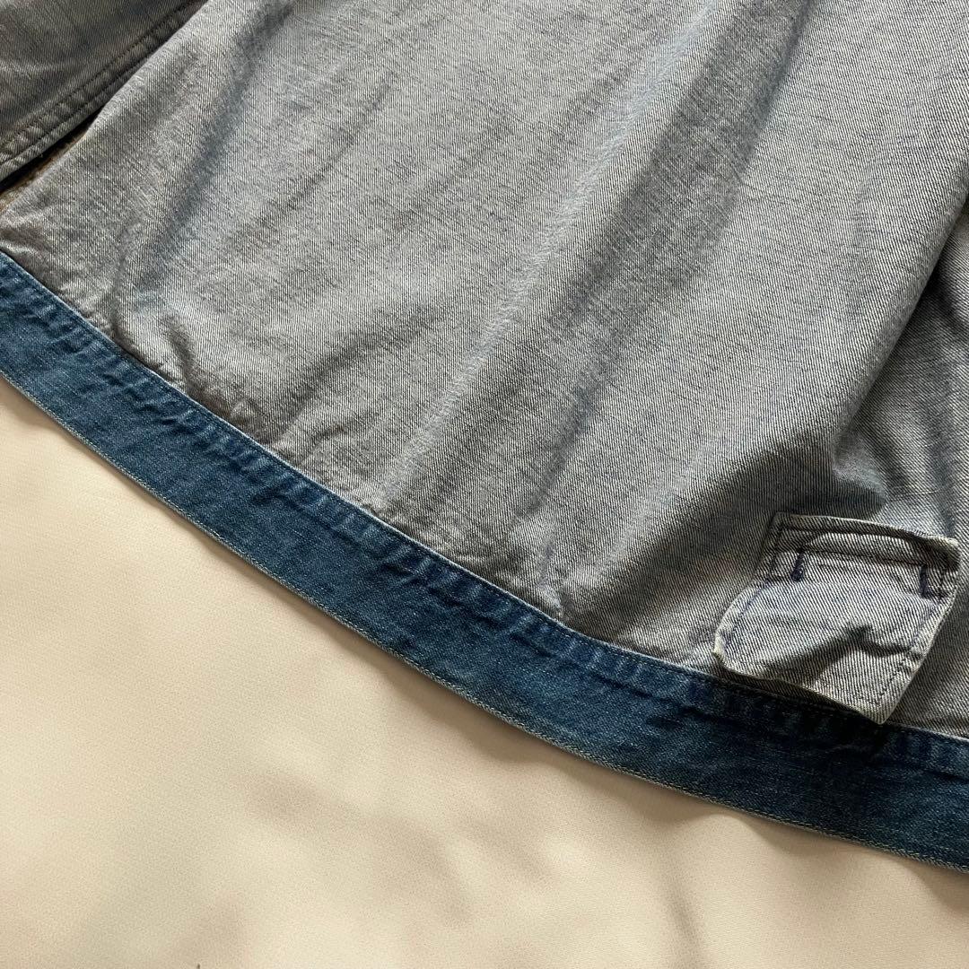 Dulcamara ビッグデニムジャケット-U ウォッシュ加工