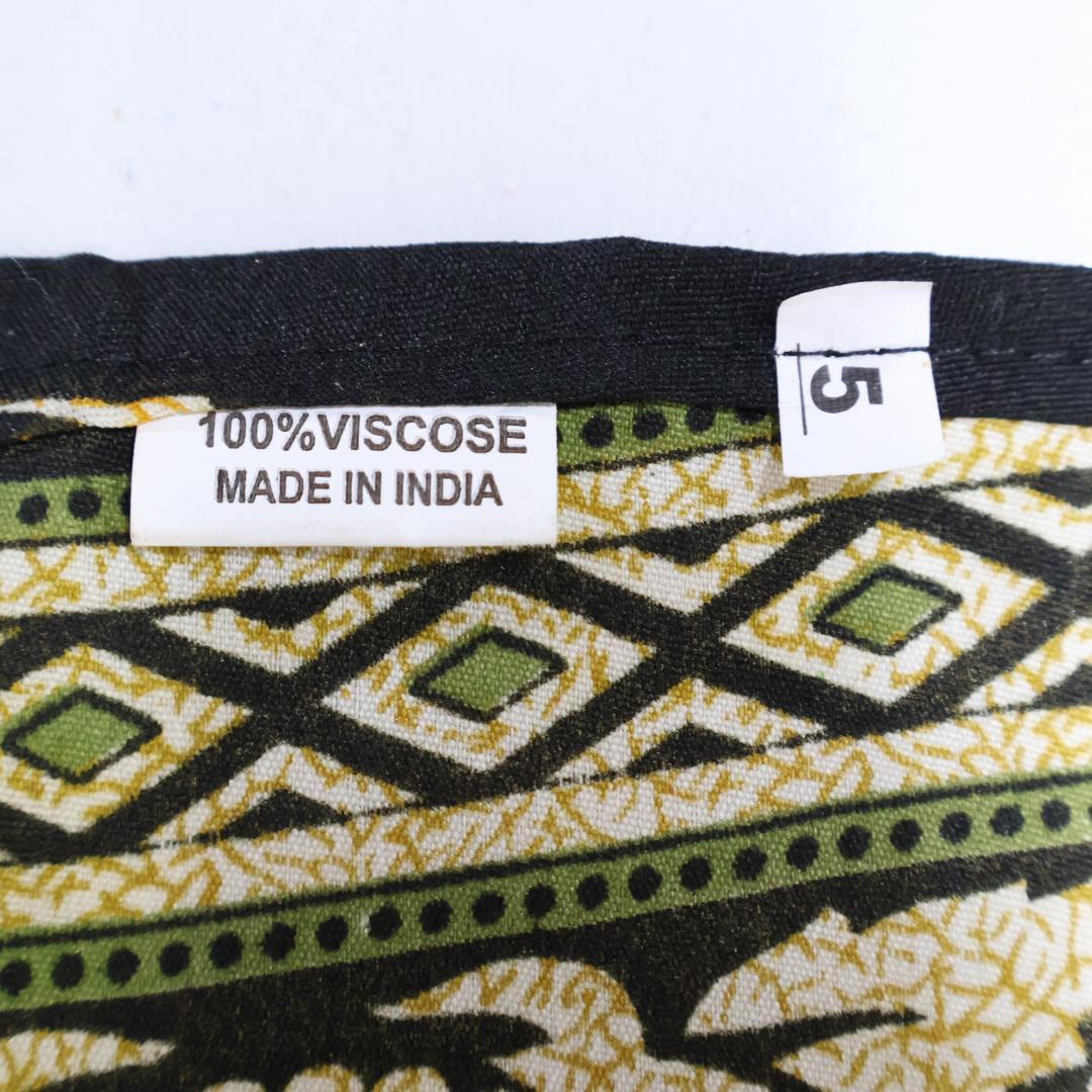 【インド製 ベリーダンス用衣装】グリーン×アイボリー Garam garam