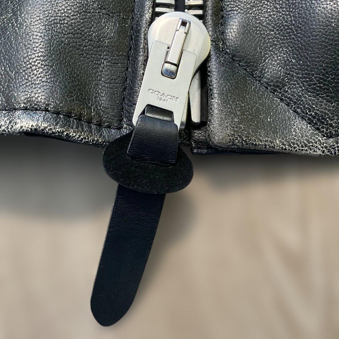 黒 レザー シングルライダースジャケット