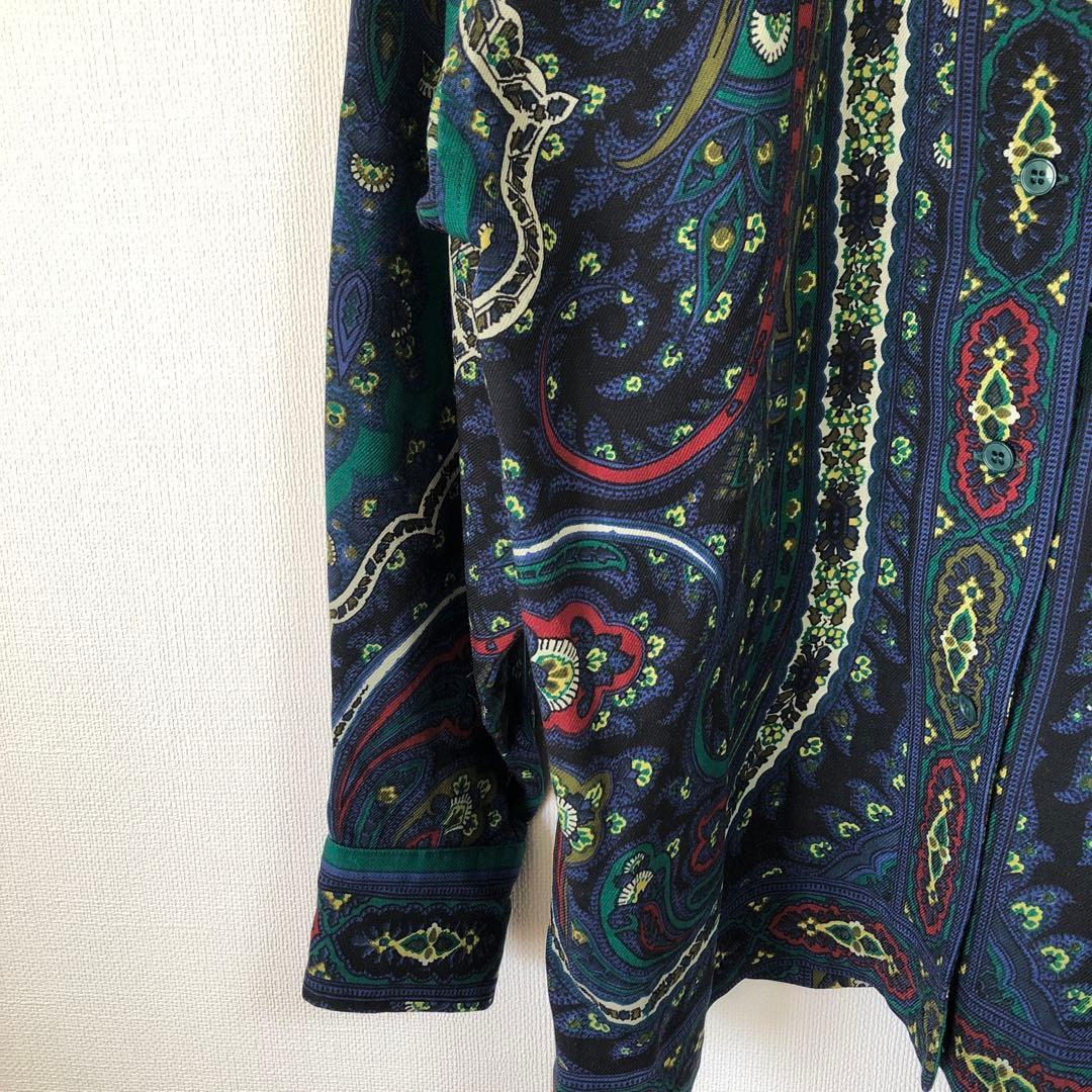 KENZO　ヴィンテージ　1980年代　ケンゾー　総柄ワイドシャツ