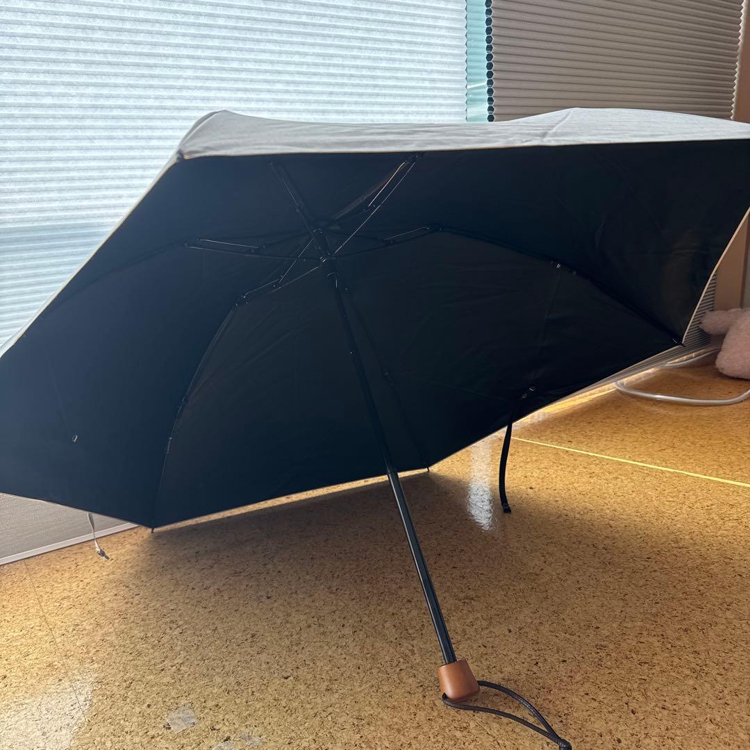 SUN BARRIER 100 折りたたみ傘 グレー ブラック