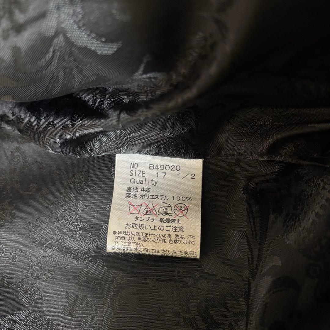 archive black flame Leather jacket 黒