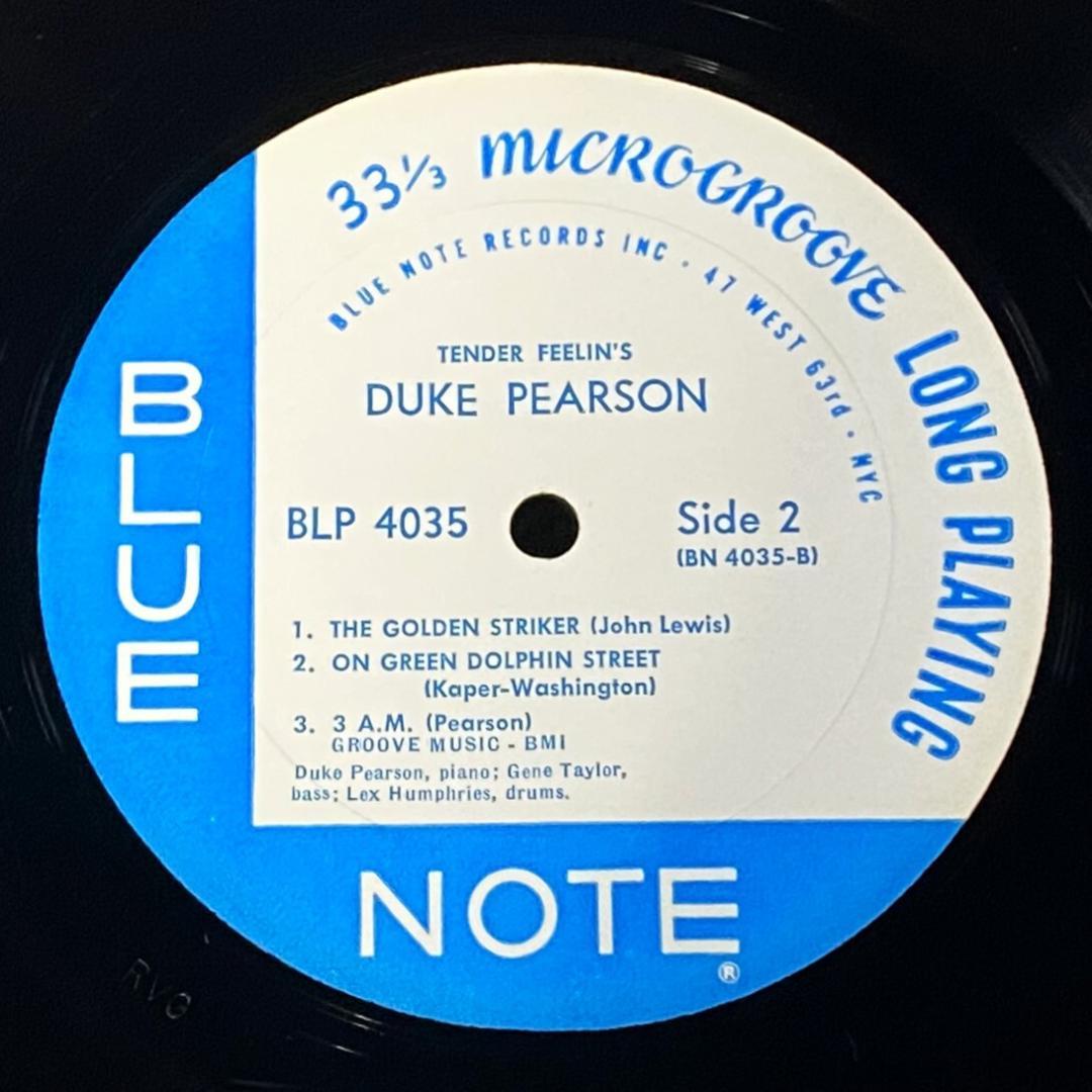 ★至高の逸品【USオリジナル/MONO/NYC/RVG刻印】デューク・ピアソン