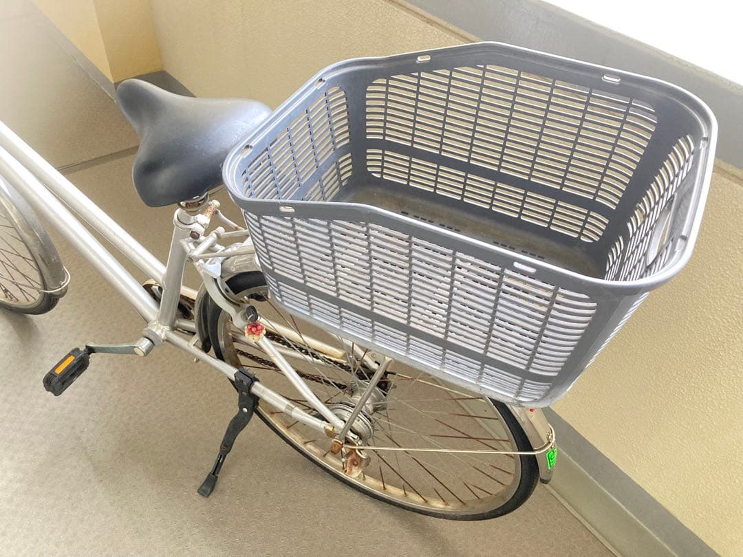 ブリヂストンシルバー 自転車前後バスケット付き