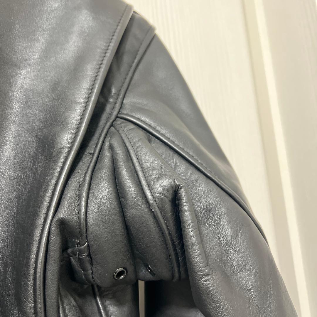 Schott 641 シングルライダース　 ボアライナー付 サイズ34 ブラック