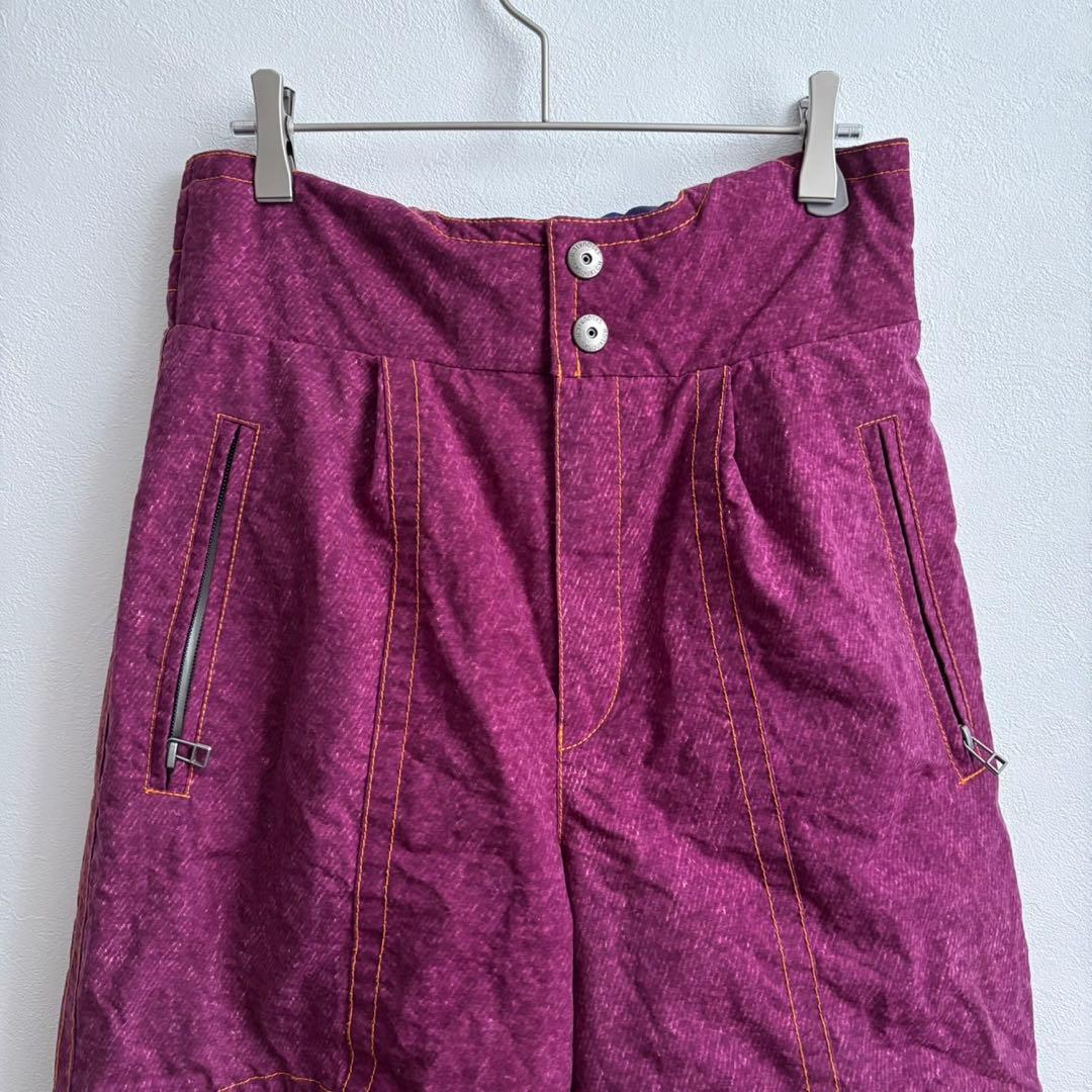 【SASQUATCH】スキーウェア上下セット スノボ　カラフル レトロ　紫　M