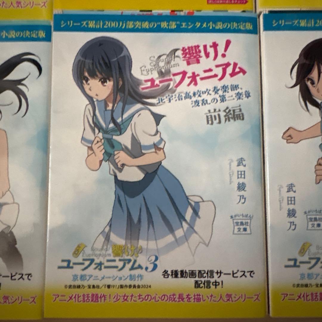 【必見】響け！ユーフォニアム 小説12巻セット（ダブルカバー全11種付き）