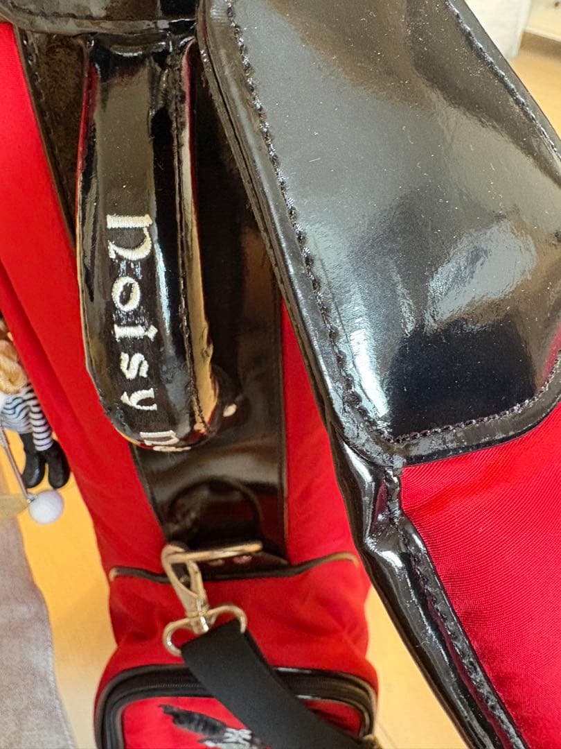 noisynoisy ゴルフキャディバッグ 赤 ノイジーノイジー　　キャスター付