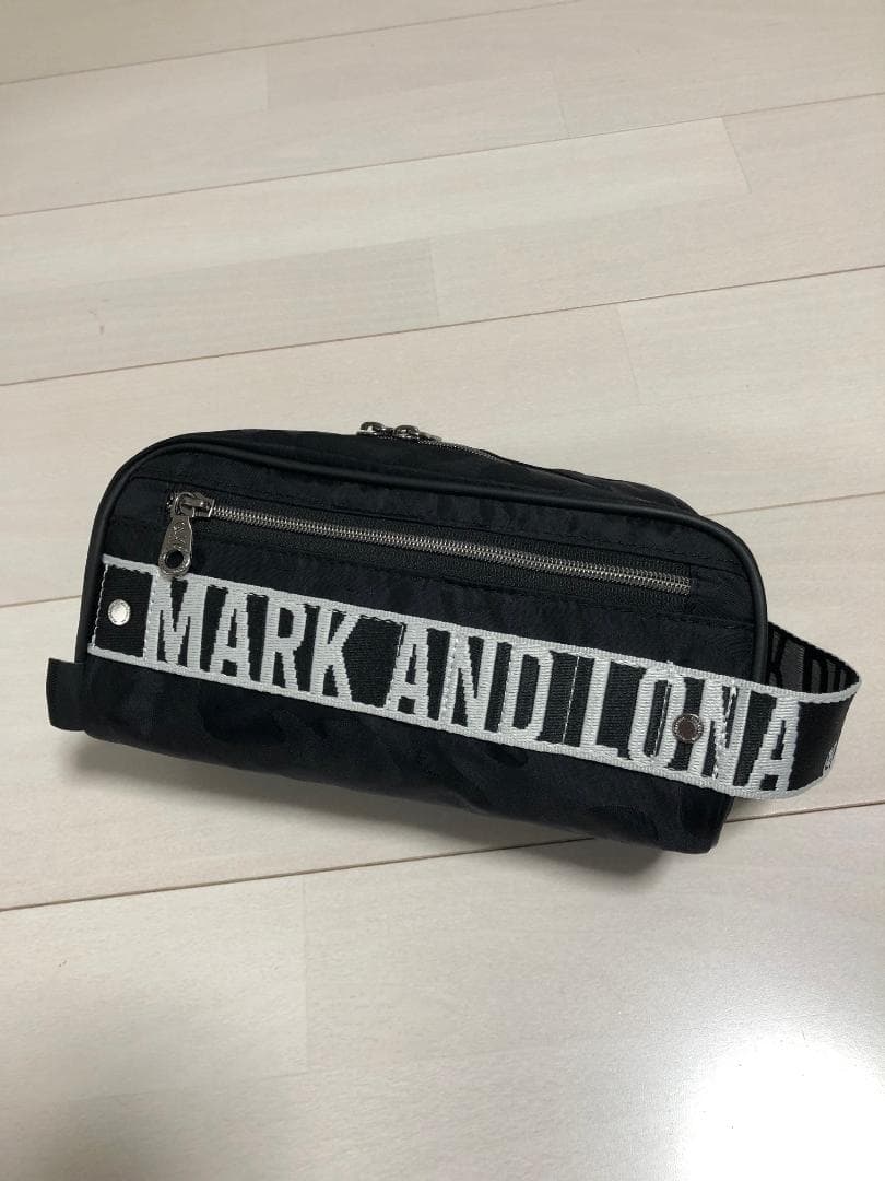 新品 MARK＆LONA スカル 迷彩 ゴルフバッグ クラッチポーチ