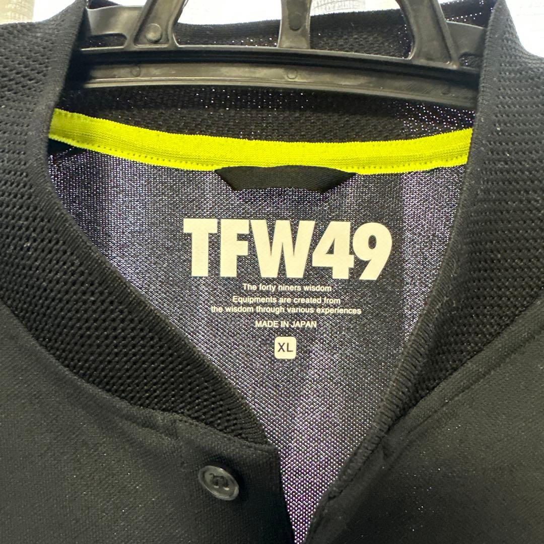 【新品】TFW49 ゴルフシャツ　ブラックXL