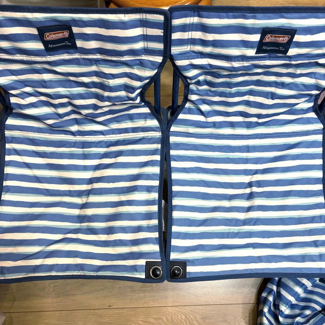 コールマン　アフタヌーンティー・リビング　ファンチェア　ローチェア　2脚セット