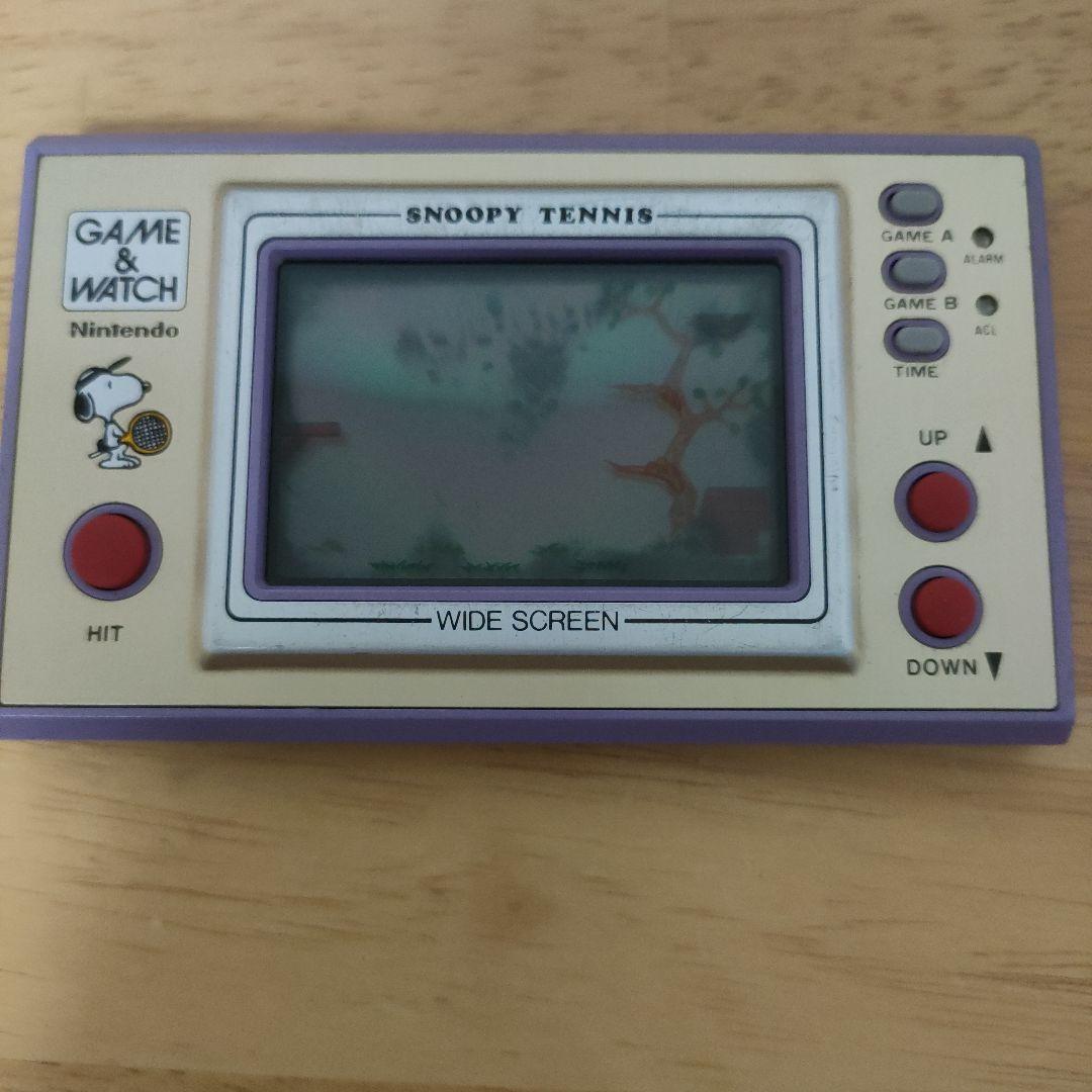 ゲームアンドウォッチスヌーピーテニス任天堂Nintendoニンテンドーメンテ済み
