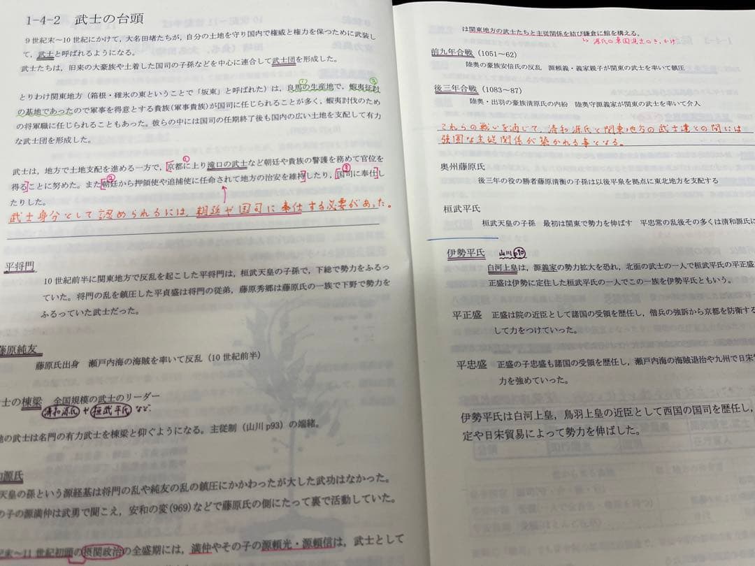 鉄緑会 高3日本史 講義資料 教科書セット