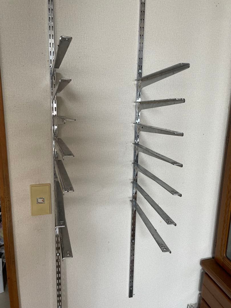 スチール製棚受け金具 7個セット 約35cm