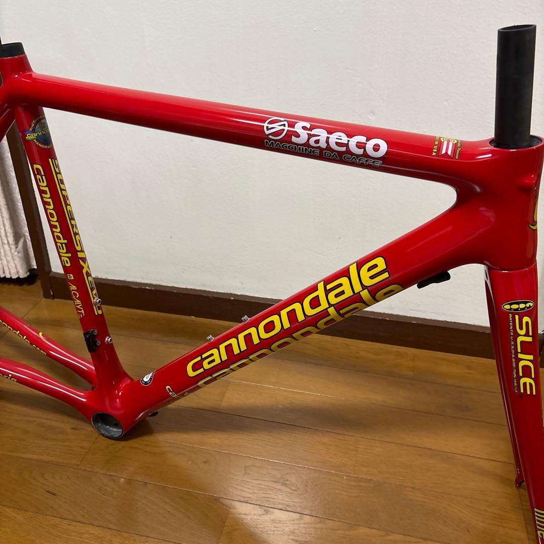 キャノンデール スーパーシックスエボ フレーム 50サイズ リペイント サエコ