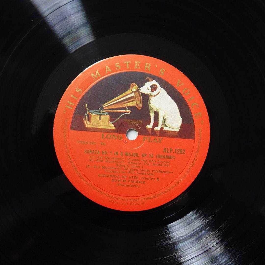 英HMV ALP1282　ブラームス ヴァイオリンソナタ第１＆３番　デ・ヴィート