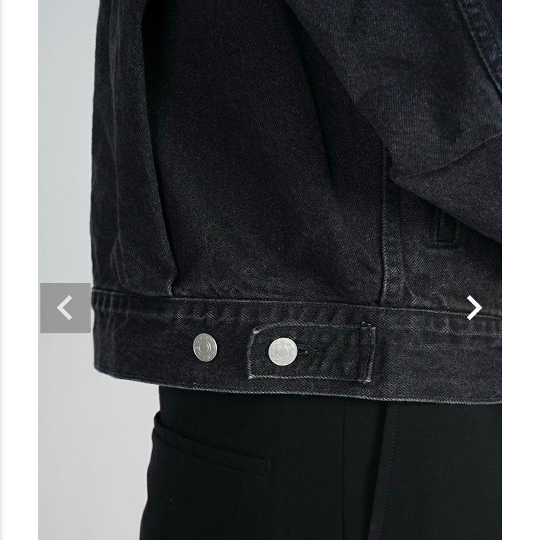 新品未使用ソフトハイフンTUCKED DETAILデニムジャケットGジャン04