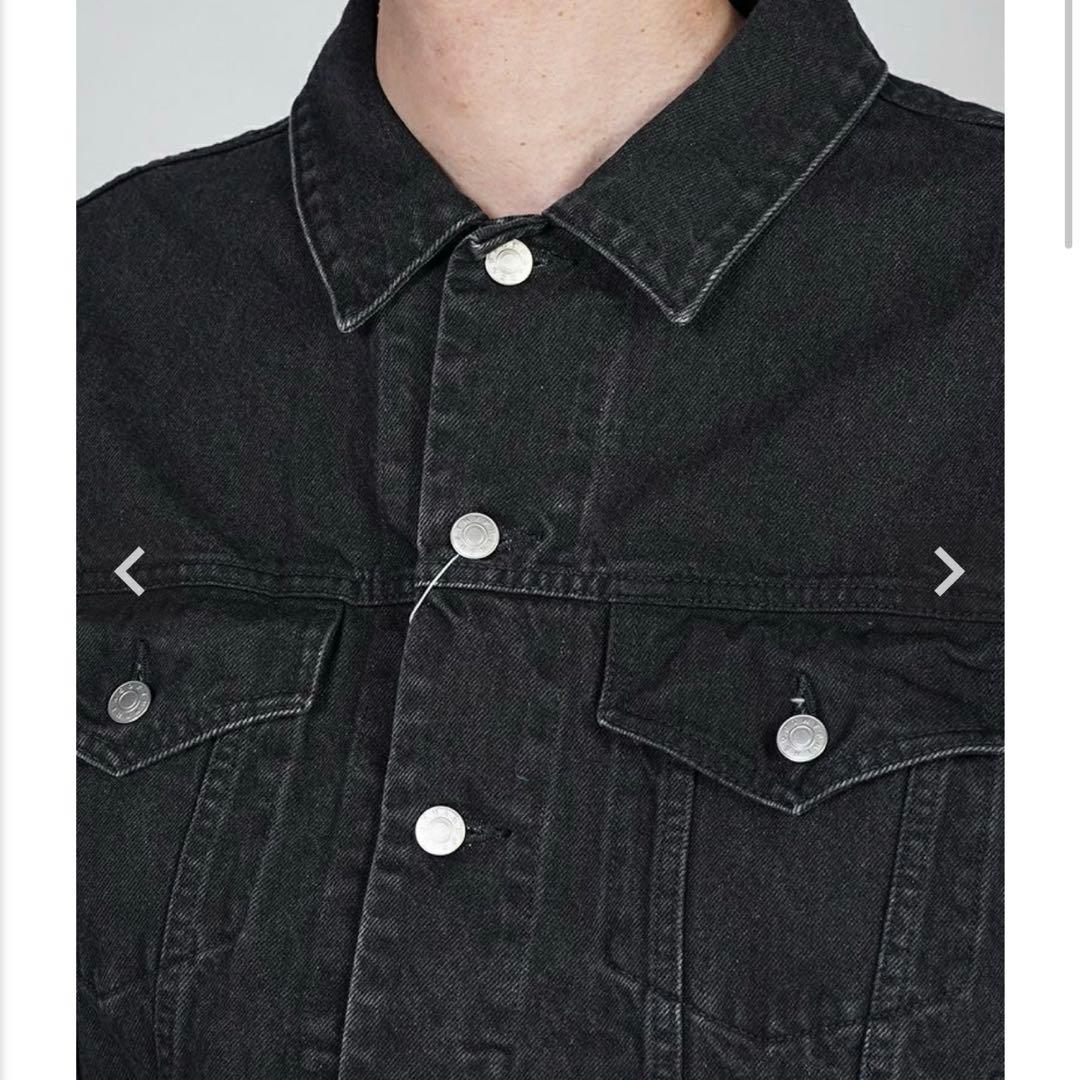 新品未使用ソフトハイフンTUCKED DETAILデニムジャケットGジャン04