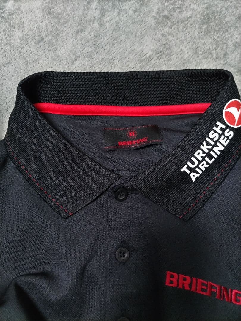 美品　ブリーフィングゴルフ　ツアーコレクション　ポロシャツ　真っ黒