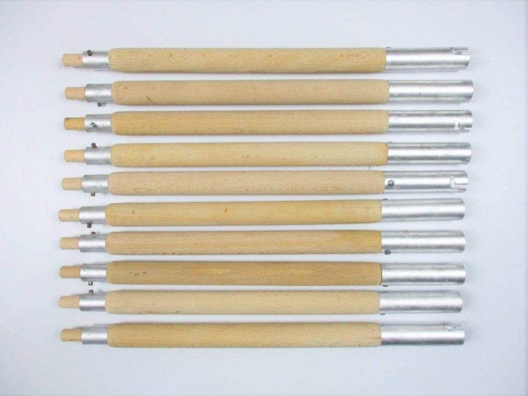 デッドストック 東ドイツ軍 NVA テントポール 10本セット 収納袋付