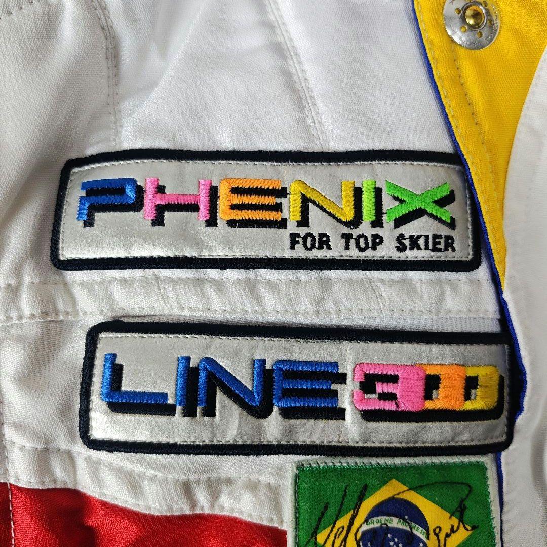 【美品】PHENIX スキー ジャケット 3D LINE90 レトロ配色　Y2K