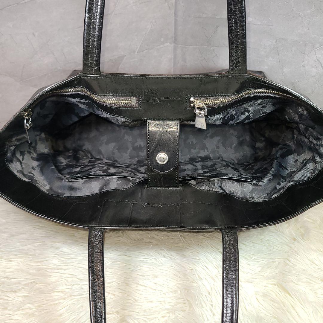 【aniary】クロコ型押し　ショルダー／トートバッグ ビジネスバッグ 肩掛け