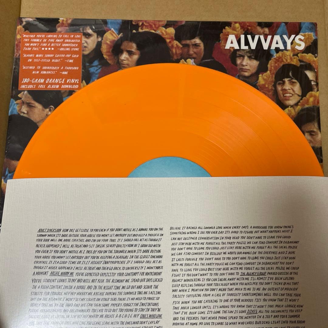 LP 限定オレンジ盤　　Alvvays - Alvvays