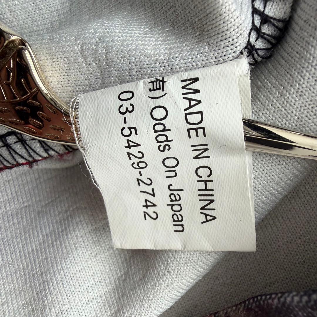 ozzon オッズオン 総柄 ストレッチ シャツ ブラウス トップス