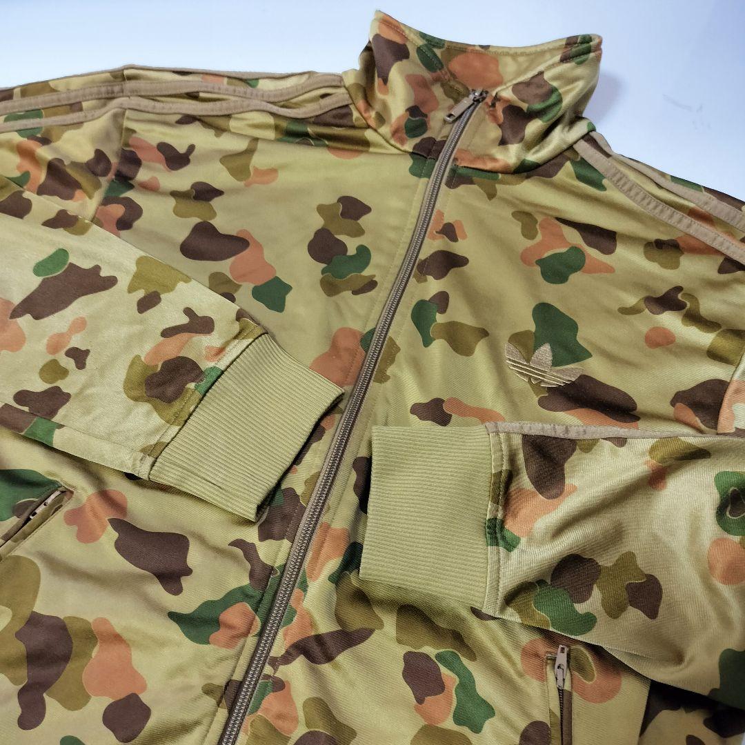 ★人気　アディダス　ジャージ　トラックジャケット　刺繍　迷彩　ファイヤーバードL