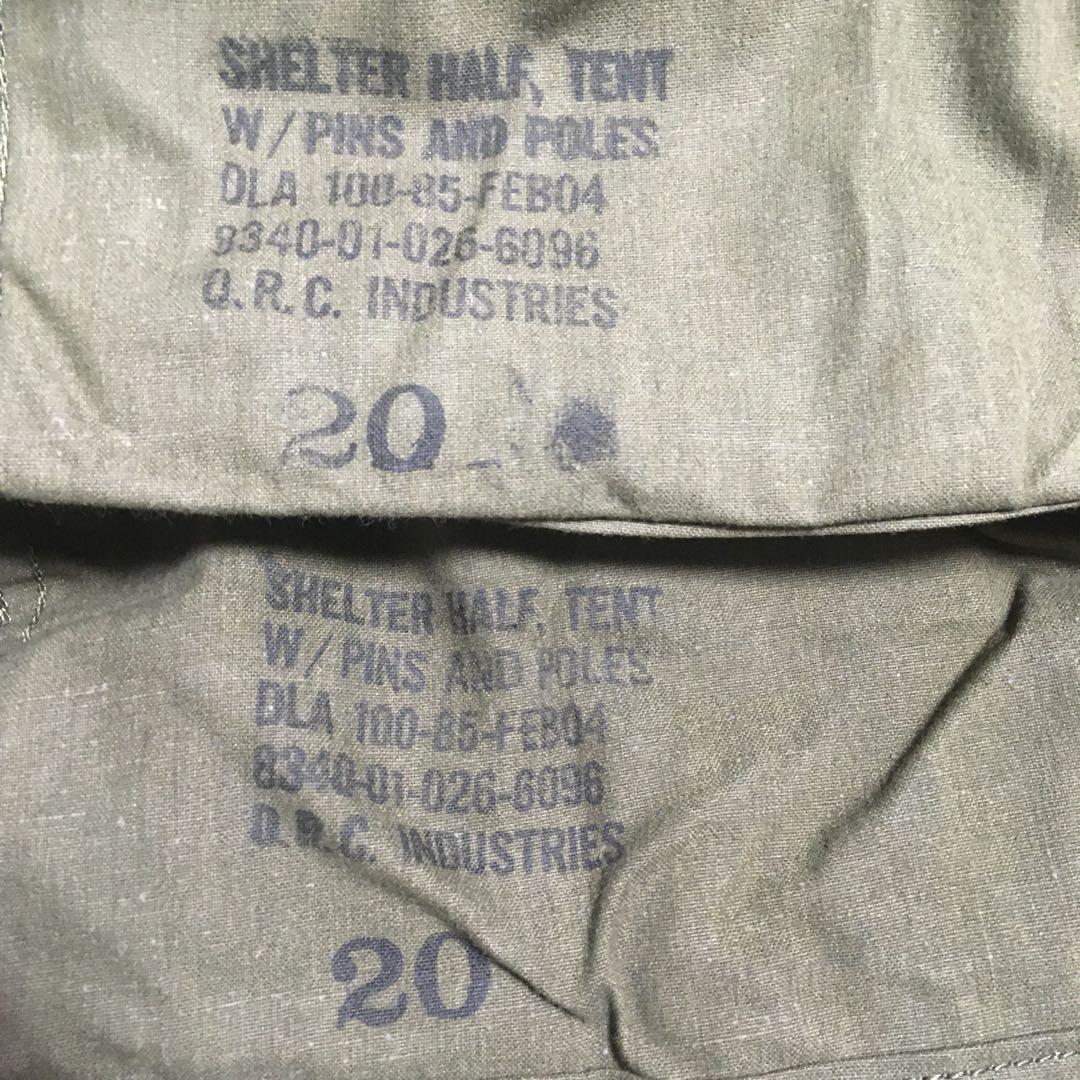 ☆デッド＆バッチ一致☆アメリカ軍 米軍 US アーミー パップテント 1985年