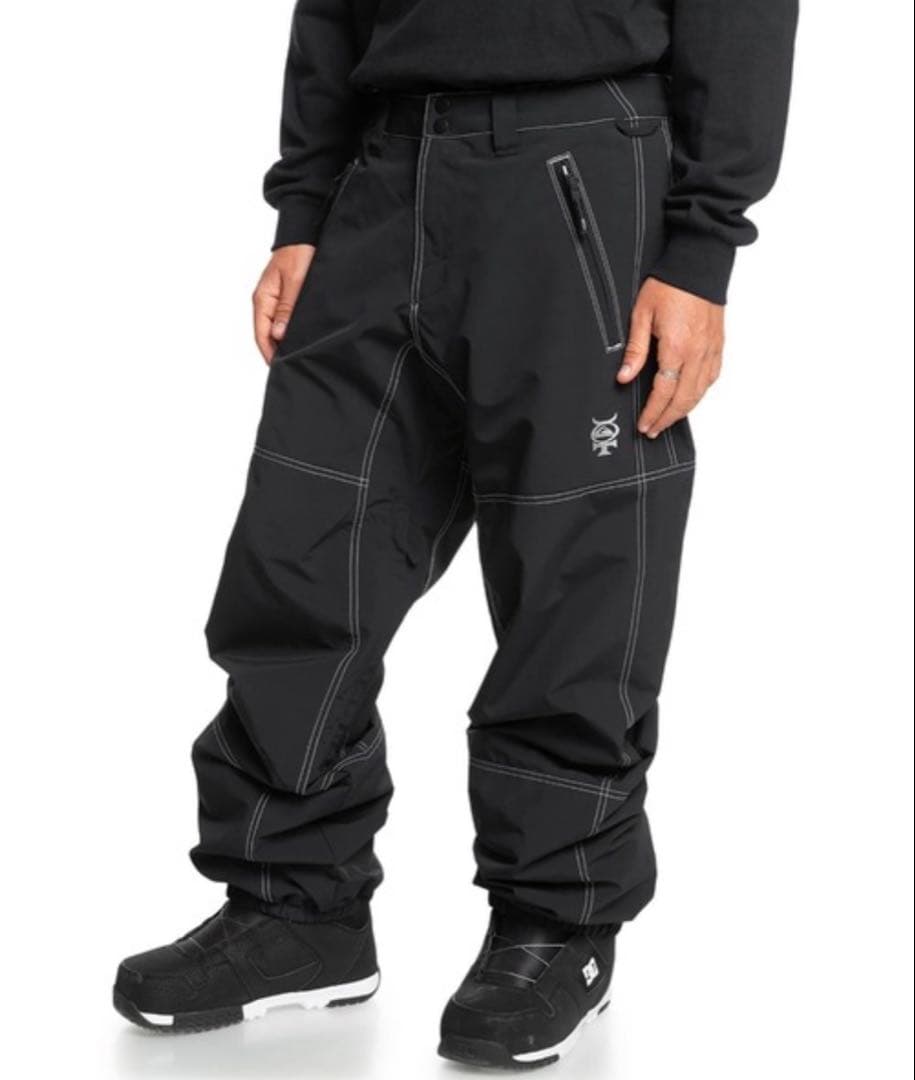 クイックシルバーマーキュリーロゴリラックスフィットナイロンパンツ