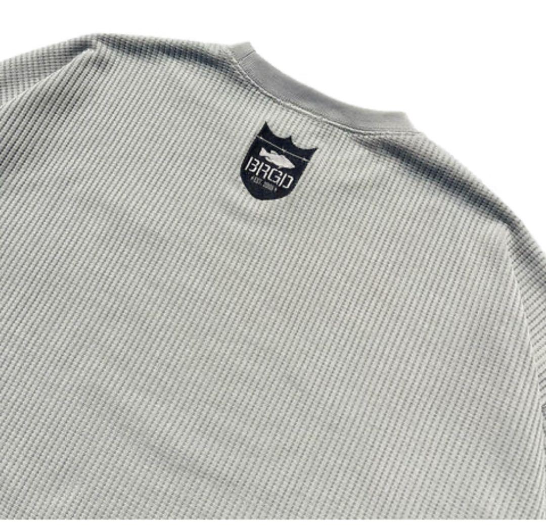 BASS BRIGADEサーマルロングTシャツグレーLサイズ★バスブリゲード