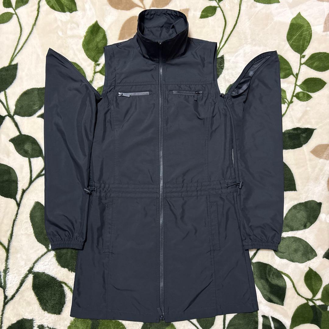 バーバリーゴルフ 2WAY ナイロンジャケット コート 黒 サイズ1 S 美品