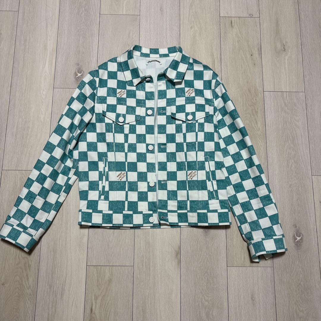【定価29万】louis vuitton 21aw ダミエ　デニムジャケット