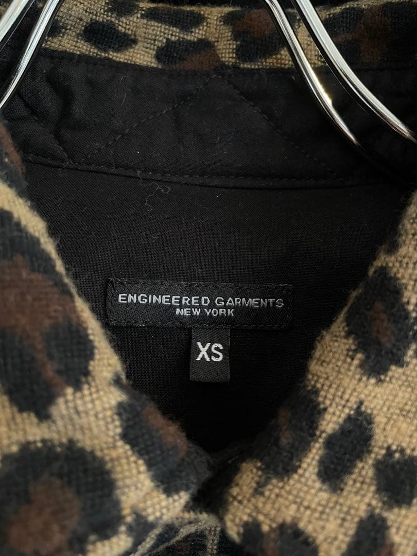 【Engineered Garments】レオパード柄フロントポケットジャケット