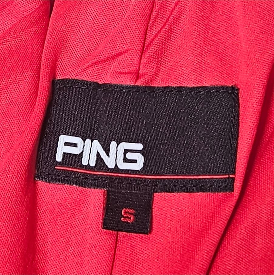 美品 PING レディース プリーツ スカート 赤 S ストレッチ