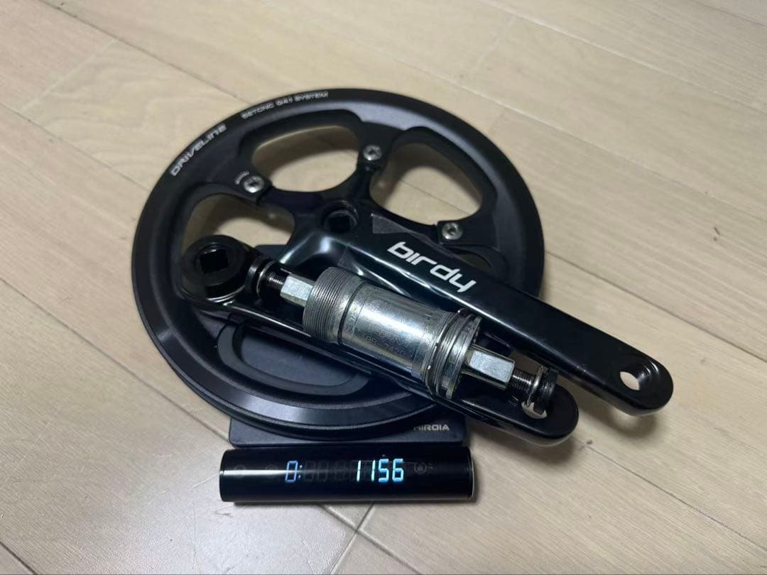 BIRDY クランクセット　新車取り外し品 BB付き