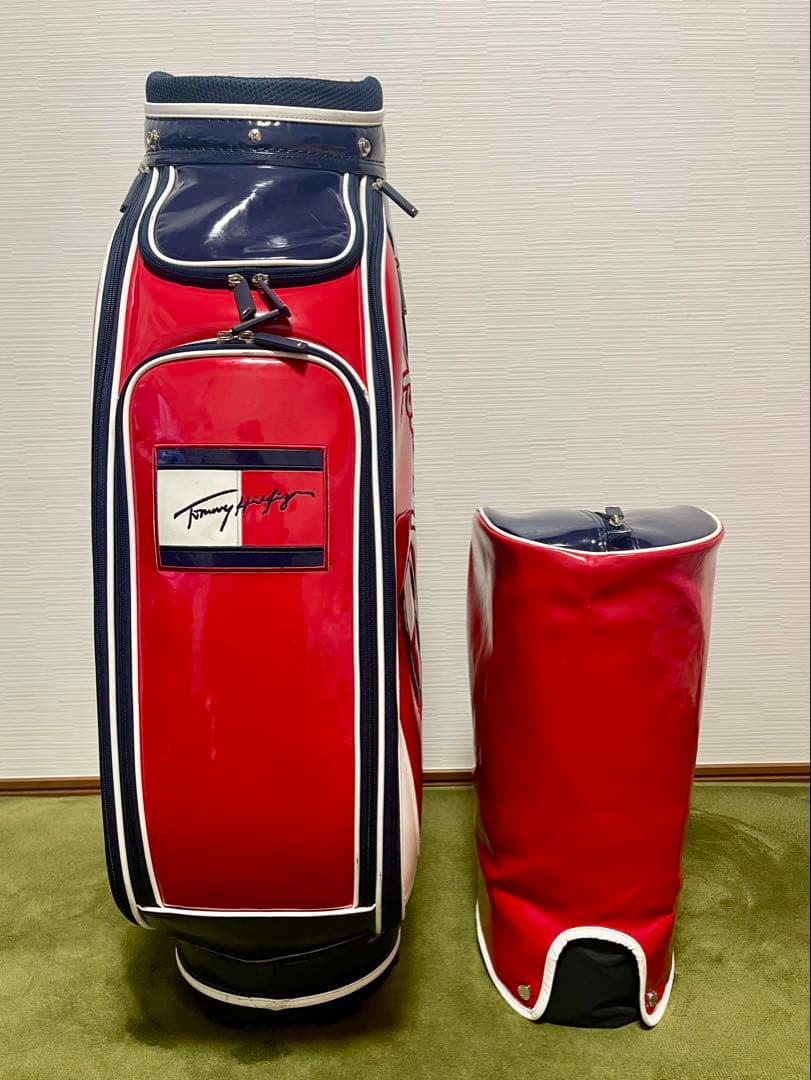 数量限定モデル\"美品\" トミーヒルフィガー キャディバッグ 品番THMG1SC4