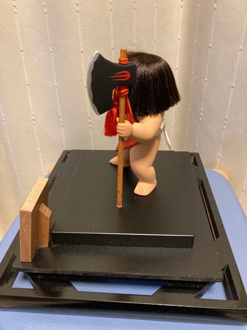 五月人形 金太郎　ガラスケース付き