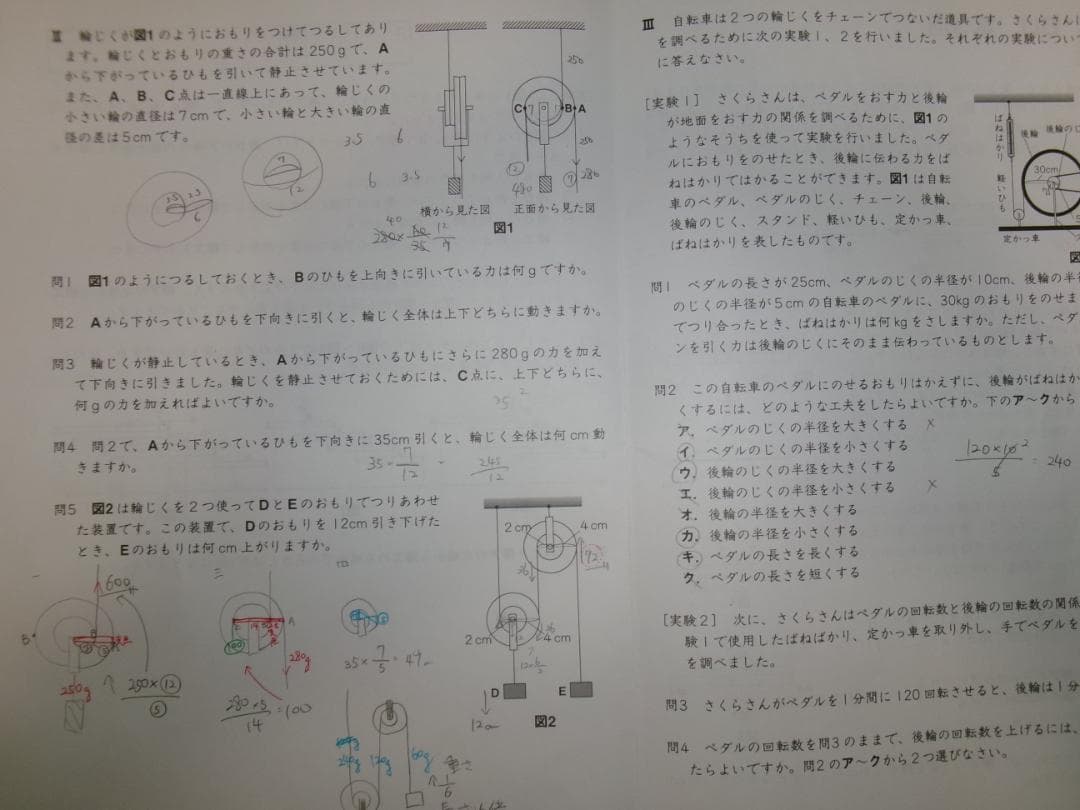 サピックス＊ＳＳ特訓＊６年＊理科／桜蔭 対策プリント＊全１４回完全版＊２０２５年