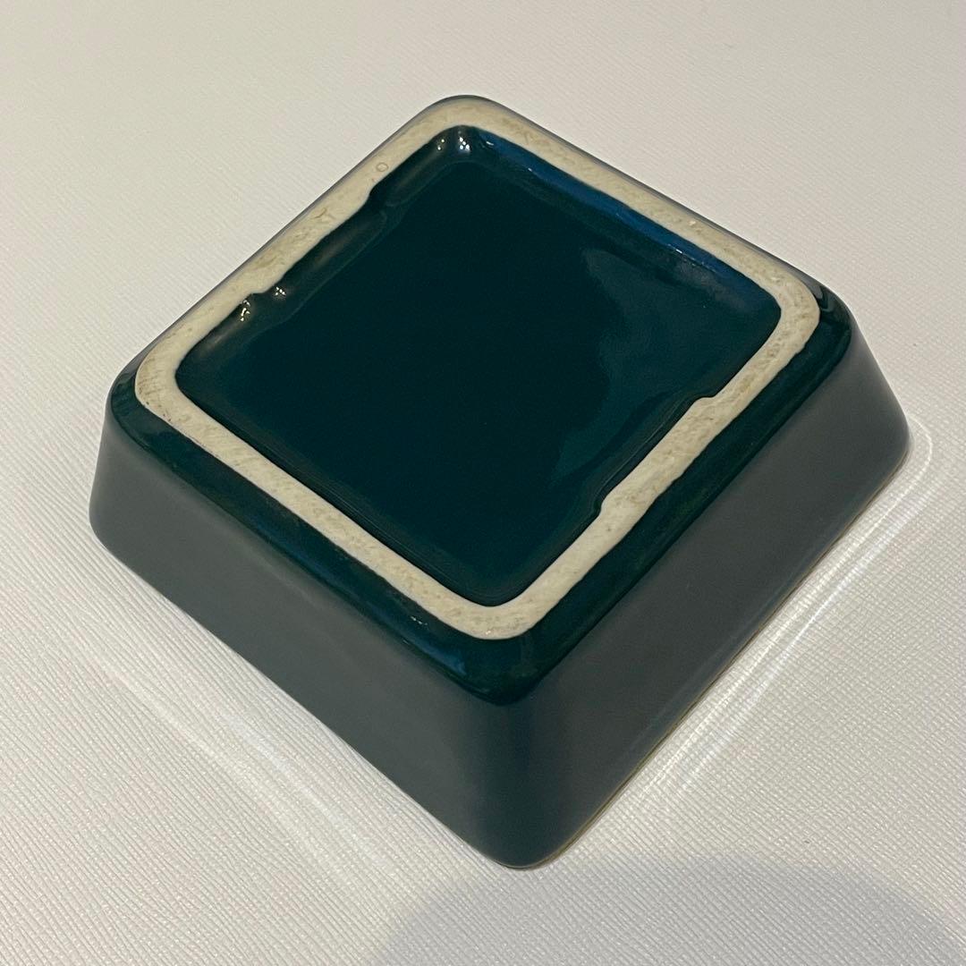 超レア　アラビア　キルタ　スクエアプレート　グリーン　9.5㎝