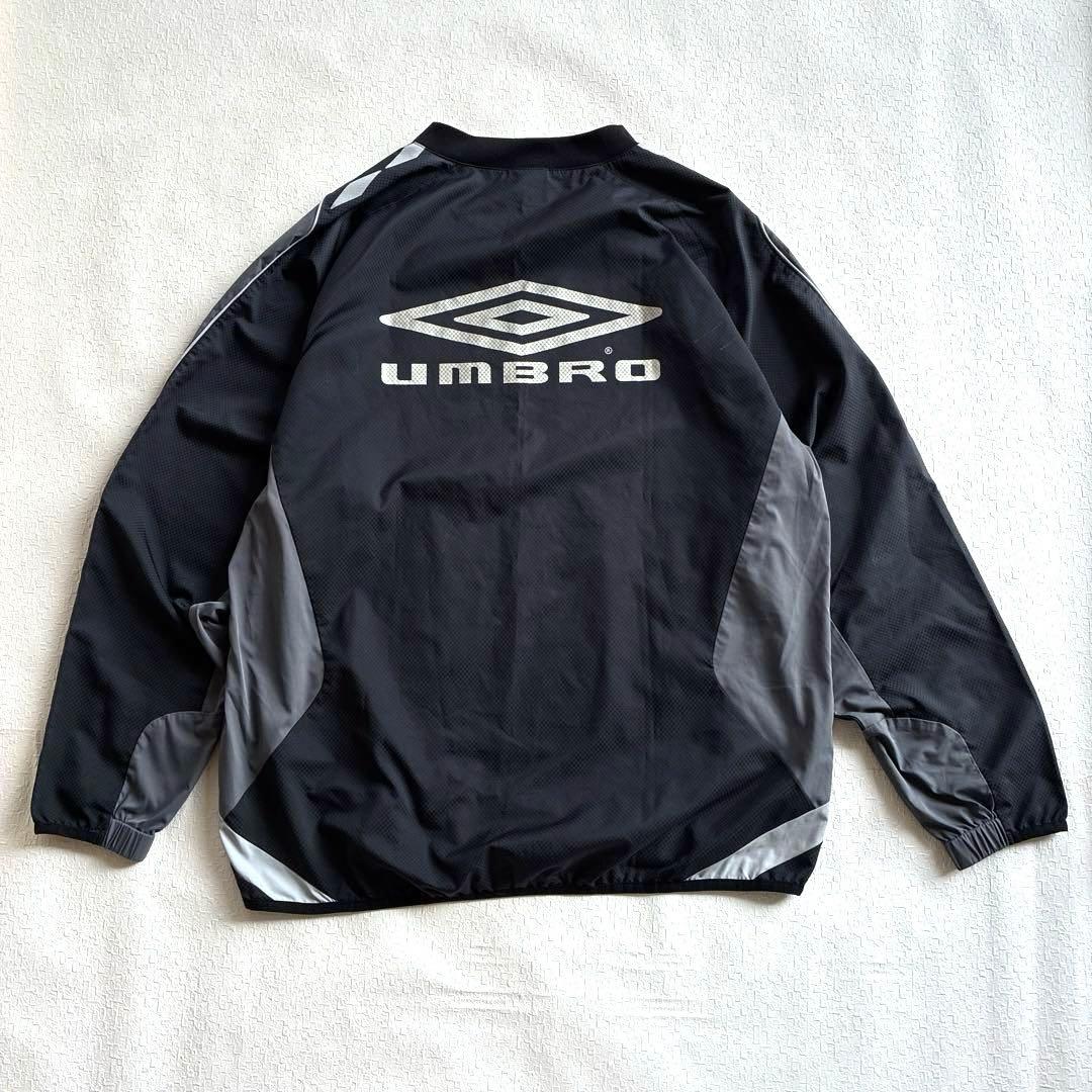 00s デサント製 アンブロ ナイロンゲームシャツ ピステ ウィンドブレーカー