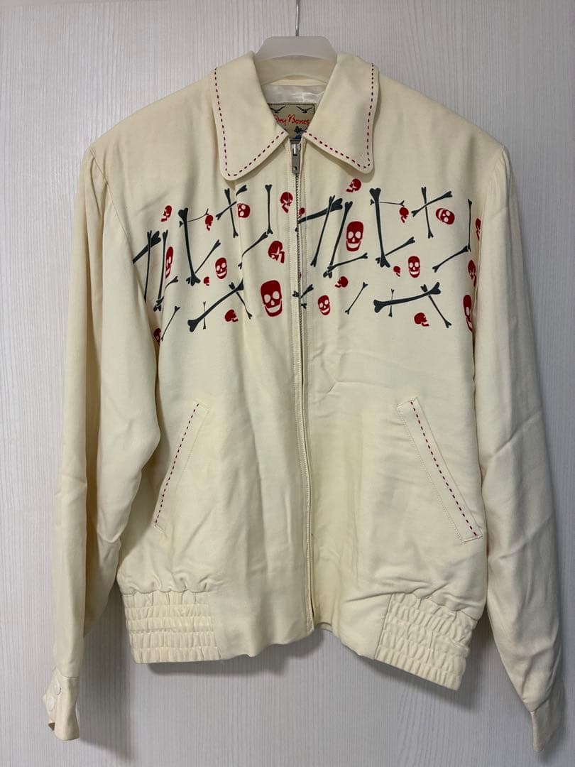 Dry Bones スカルプリントジャケット 38 M