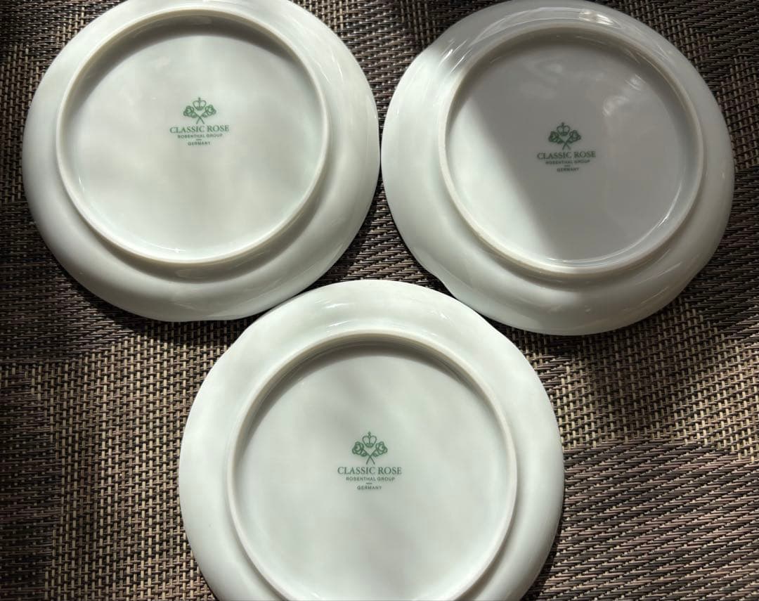 CLASSIC ROSE 花柄皿 3枚セット