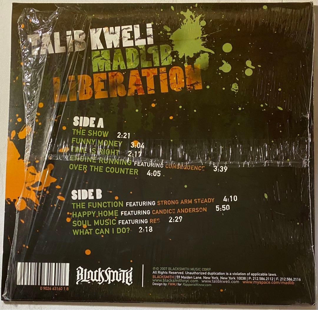 3万7千超‼️オレンジVinyl美品‼️Talib Kweli & Madlib