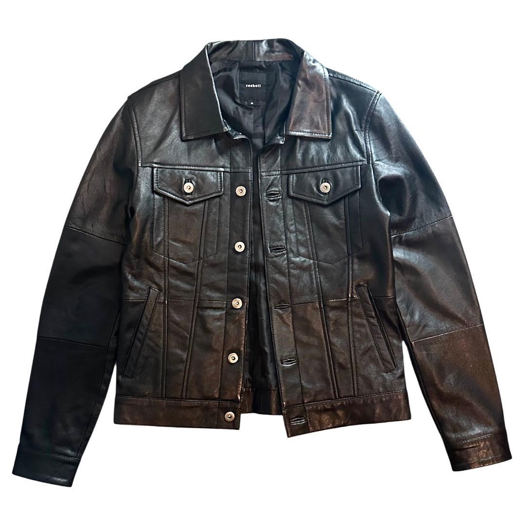 ジャケット・アウター swag archive leather riders denim jacket